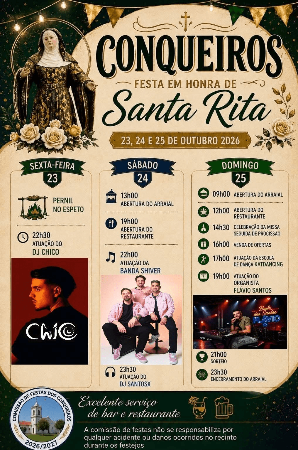 Festa em Honra de Santa Rita de Conqueiros